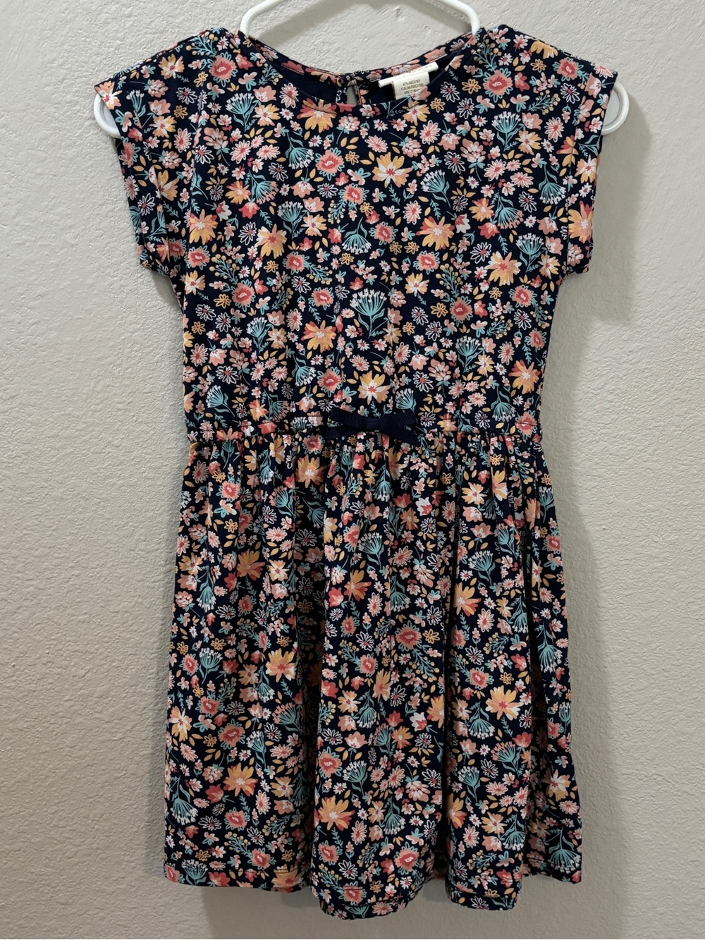 Cynthia Rowley Girls Navy Floral Dress Size Medium (7/8)